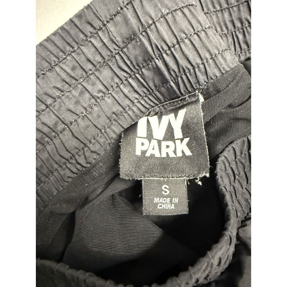 IVY PARK Black Side Mesh Panel. High Waisted Active Lounge Shorts.Sz S - Picture 11 of 12